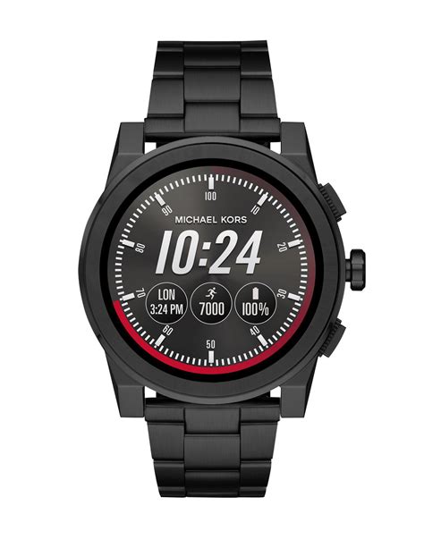 michael kors smartwatch men's black